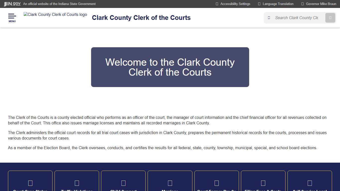 Clark County Clerk of Courts: Home